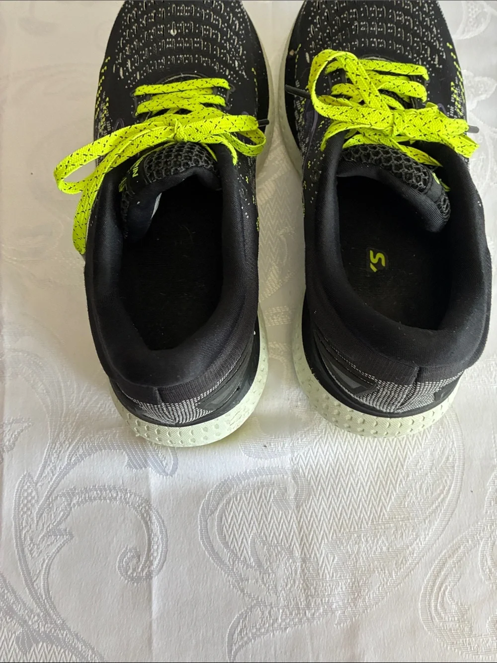 Brooks Black and Neon Yellow Women’s  Running Shoes